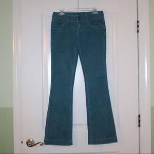 corduroy blue/green jeans from american eagle!!